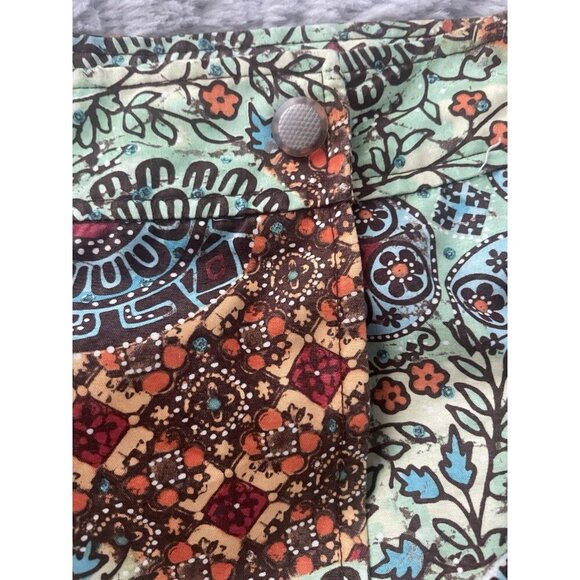 Athleta Skorts Orange Blue Geometric Patterned Women's Size 8 - Picture 12 of 12